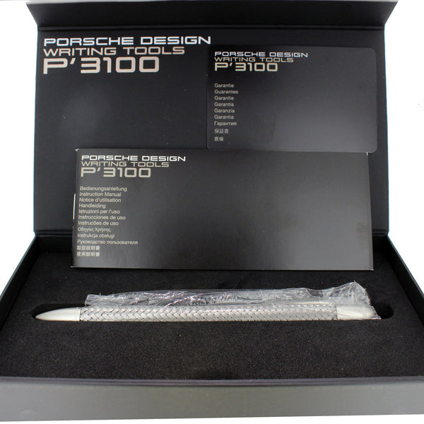 NEW IN BOX PORSCHE DESIGN P3110 MECHANICAL PENCIL STEEL BRAID BY PELIK