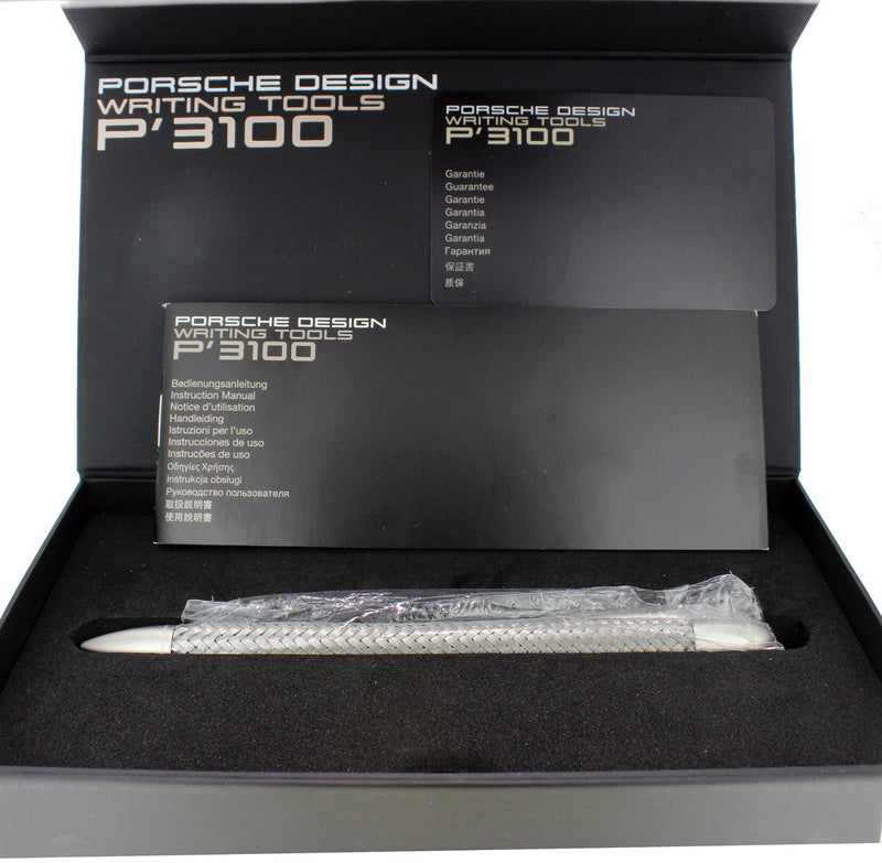 NEW IN BOX PORSCHE DESIGN P3110 MECHANICAL PENCIL STEEL BRAID BY PELIKAN OFFERED BY ANTIQUE DIGGER