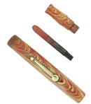 C1928 WATERMAN 52V ROSE RIPPLE HARD RUBBER FOUNTAIN PEN BARREL SECTION FEED OFFERED BY ANTIQUE DIGGER