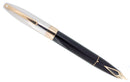 CIRCA 1999 SHEAFFER LEGACY BLACK LAQUE FOUNTAIN PEN 18K STUB NIB PALLADIUM CAP OFFERED BY ANTIQUE DIGGER