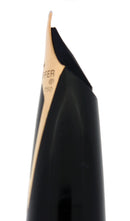 CIRCA 1999 SHEAFFER LEGACY BLACK LAQUE FOUNTAIN PEN 18K STUB NIB PALLADIUM CAP OFFERED BY ANTIQUE DIGGER