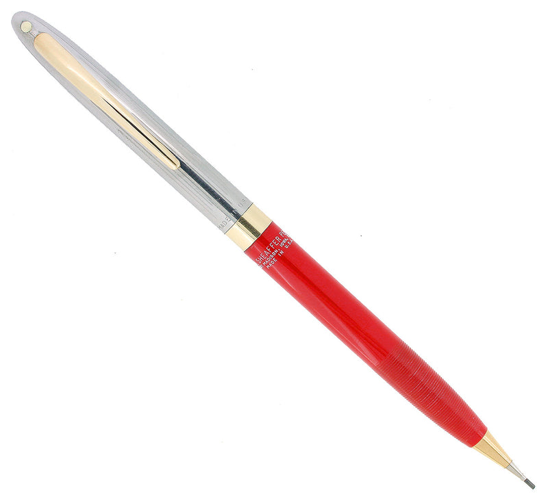 CIRCA 1953 SHEAFFER SENTINEL/CLIPPER FIESTA RED PENCIL WORKING OFFERED BY ANTIQUE DIGGER