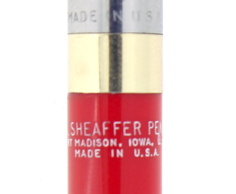 CIRCA 1953 SHEAFFER SENTINEL/CLIPPER FIESTA RED PENCIL WORKING OFFERED BY ANTIQUE DIGGER