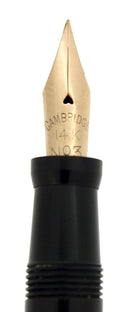 1920s LADIES RINGTOP GOLD FILLED STARS AND RIBBON CAMBRIDGE 14K NIB RESTORED OFFERED BY ANTIQUE DIGGER