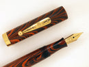 RESTORED 1920s WATERMAN'S 52 RED RIPPLE FOUNTAIN PEN