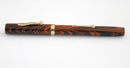RESTORED 1920s WATERMAN'S 52 RED RIPPLE FOUNTAIN PEN