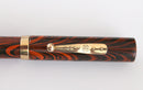 RESTORED 1920s WATERMAN'S 52 RED RIPPLE FOUNTAIN PEN