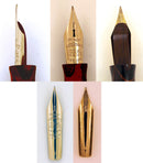 RESTORED 1920s WATERMAN 7 RED RIPPLE WITH PINK CAP BAND AND PINK KEYHOLE NIB FOUNTAIN PEN