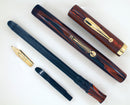 RESTORED 1920s WATERMAN'S 52 RED WOOD GRAIN FOUNTAIN PEN WITH F to BBB+ FLEXIBLE NIB OFFERED BY ANTIQUE DIGGER
