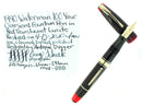 1940 TRANSPARENT RED WATERMAN 100 YEAR OVERSIZE FOUNTAIN PEN F-BBB NIB RESTORED OFFERED BY ANTIQUE DIGGER