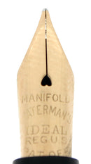 SCARCE C1910 WATERMAN 15 STERLING TREFOIL ART NOUVEAU FOUNTAIN PEN RESTORED OFFERED BY ANTIQUE DIGGER