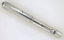 RESTORED 1920s STERLING SILVER WATERMAN 452 1/2V FOUNTAIN PEN IN THE GOTHIC PATTERN WITH A M to BBB+ FLEXIBLE NIB