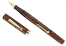 C1929 WATERMAN 52 RED RIPPLE FOUNTAIN PEN NEW OLD STOCK MINT STICKERED OFFERED BY ANTIQUE DIGGER