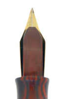 1920S WATERMAN 54 RED RIPPLE XF-BBB 2.06MM FLEX 14K NIB FOUNTAIN PEN RESTORED OFFERED BY ANTIQUE DIGGER