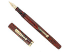 1920S WATERMAN 54 RED RIPPLE XF-BBB 2.06MM FLEX 14K NIB FOUNTAIN PEN RESTORED OFFERED BY ANTIQUE DIGGER