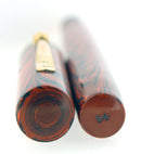 1920s WATERMAN 54 RED RIPPLE XF-BBB FLEX NIB FOUNTAIN PEN RESTORED OFFERED BY ANTIQUE DIGGER