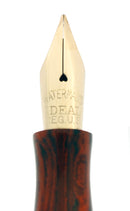 1920s WATERMAN 54 RED RIPPLE XF-BBB FLEX NIB FOUNTAIN PEN RESTORED OFFERED BY ANTIQUE DIGGER