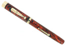 1920S WATERMAN 55 RED RIPPLE FOUNTAIN PEN XF TO BBB FLEXIBLE NIB RESTORED OFFERED BY ANTIQUE DIGGER