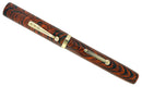 1920s WATERMAN 58 RED RIPPLE FOUNTAIN PEN WITH F to BBB FLEXIBLE NIB RESTORED OFFERED BY ANTIQUE DIGGER