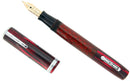 CIRCA 1929 WATERMAN LADY PATRICIA INK VUE SUNSET RED FOUNTAIN PEN RESTORED OFFERED BY ANTIQUE DIGGER