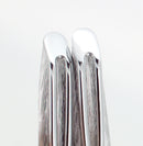 1950S WATERMAN C/F SILVER MOIRE FOUNTAIN PEN 18K NIB & PENCIL SET NR MINT OFFERED BY ANTIQUE DIGGER