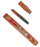 C1928 WATERMAN 94 ROSE RIPPLE HARD RUBBER FOUNTAIN PEN BARREL SECTION FEED OFFERED BY ANTIQUE DIGGER